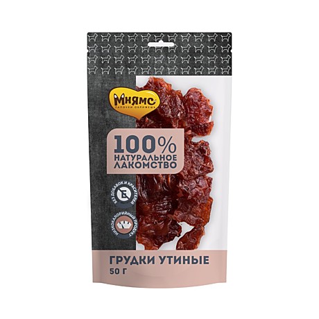 Мнямс Лакомство для собак Грудки утиные 50г