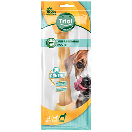 Triol Лакомство для собак Кость жевательная узловая 20 см (уп.1 шт.) DENTAL