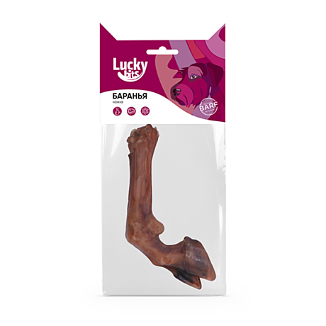 Lucky bits Лакомство для собак, Баранья ножка 1шт