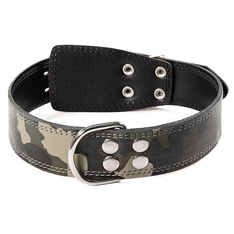 Gamma Ошейник кожаный 