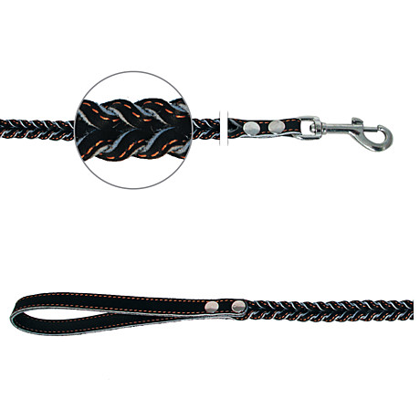 Gamma поводок кожаный Коса 14*1100 мм