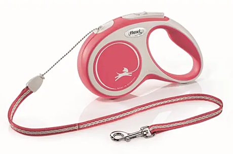 Flexi Поводок-рулетка трос New Comfort M, 5м до 20кг, красный