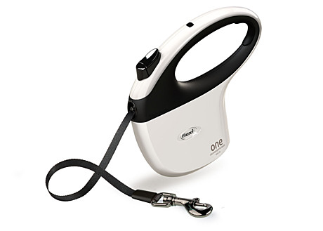 Flexi Поводок-рулетка лента One for All, 5м до 30кг, чёрная