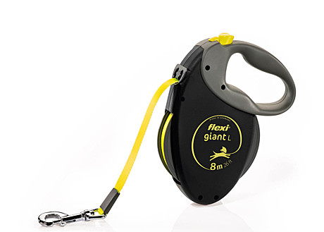 Flexi Поводок-рулетка лента GIANT Neon L, 8м до 50кг