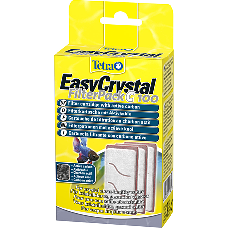 Tetra EasyCrystal Filterpack C 100 Картриджи угольные для аквариума Cascade Globe, 3шт