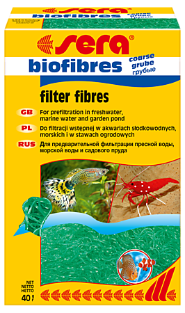 Sera Biofibres фильтр для предварительной фильтрации пресной воды,морской воды и садового пруда 40г