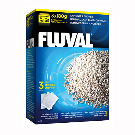 Fluval Ammonia Remover Наполнитель для фильтров для удаления аммония 3*180г