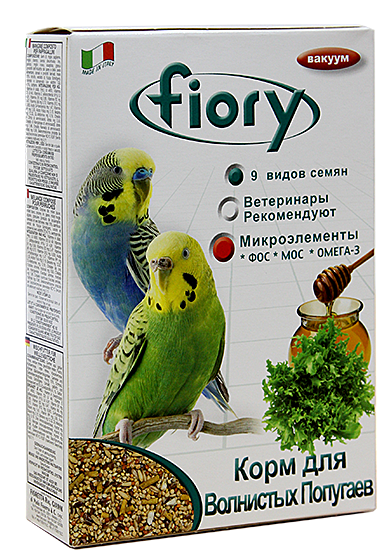 Fiory Pappagallini корм для волнистых попугаев 1кг