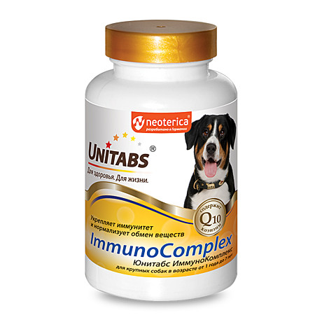 Unitabs ImmunoComplex ИммуноКомплекс для крупных собак до 7лет 100таб