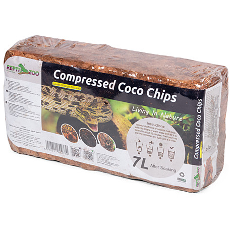 ReptiZoo Субстрат кокосовый тропический, 620г/7л, крупная фракция