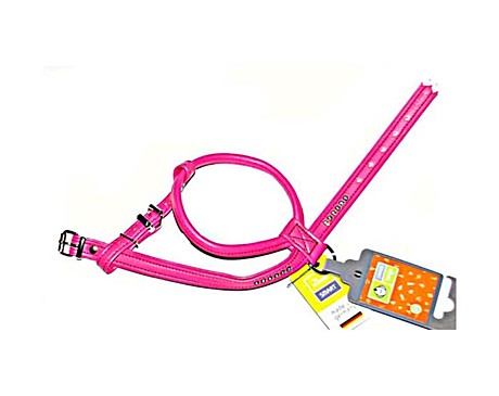 Hunter Smart Шлейка для собак Modern Art R&S Luxus, кожзам розовый 27/32-38см