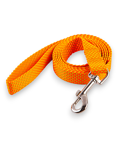 DOG&VOGUE NEO Поводок капроновый 20мм, оранжевый 1,5м