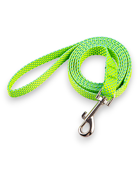 DOG&VOGUE NEO Поводок капроновый 15мм, зелёный 1,5м