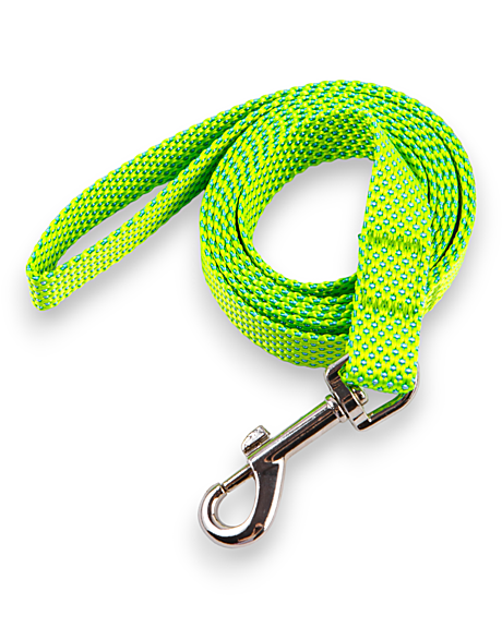 DOG&VOGUE NEO Поводок капроновый 20мм, зелёный 1,5м