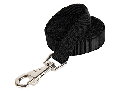 DOG&VOGUE Поводок капроновый 25мм, черный 5м