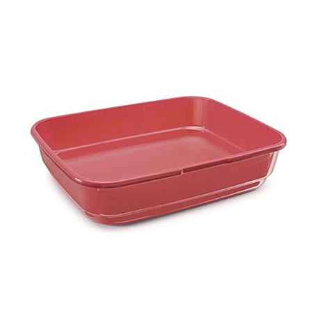 IMAC Туалет для кошек Felix, красный 49,5*39*12см