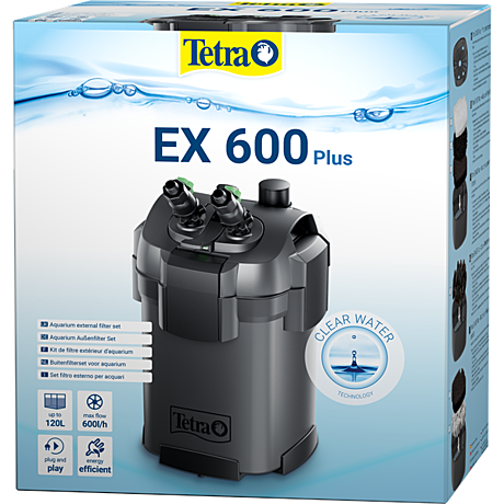 Tetra ЕХ600 PLUS Внешний фильтр для аквариумов до 120л 600л/ч