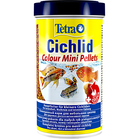 Tetra Cichlid Colour Mini Pellets Корм усиливающий окраску для небольших цихлид 500мл