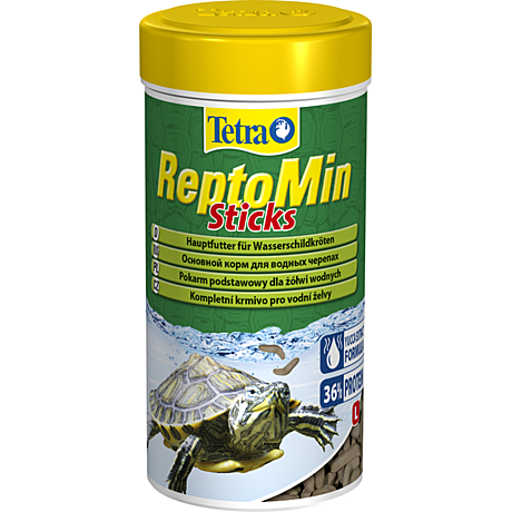 Tetra ReptoMin Основной корм для водных черепах, палочки 250мл