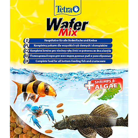TetraWafer Mix Высококачественный сбалансированный корм для донных рыб и ракообразных 15г