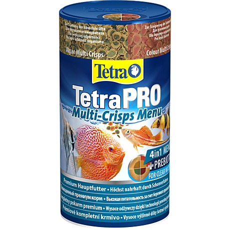 TetraPro Menu Корм для рыб 4 вида чипсов в одной баночке 250мл