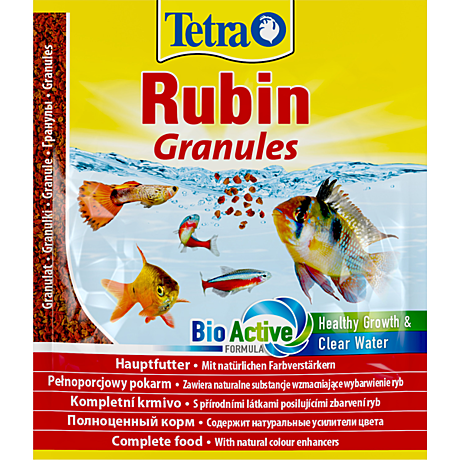 Tetra Rubin Granules Корм в гранулах для улучшения и поддержания окраса всех видов рыб 15г