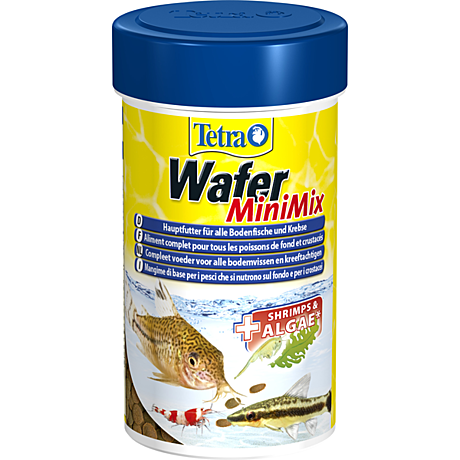 TetraWafer Mini Mix Полноценный корм для всех донных рыб и ракообразных 100мл