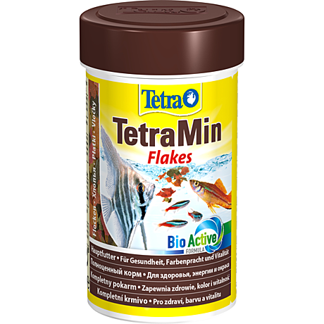 TetraMin Основной корм для всех видов аквариумных рыб (хлопья) 100мл