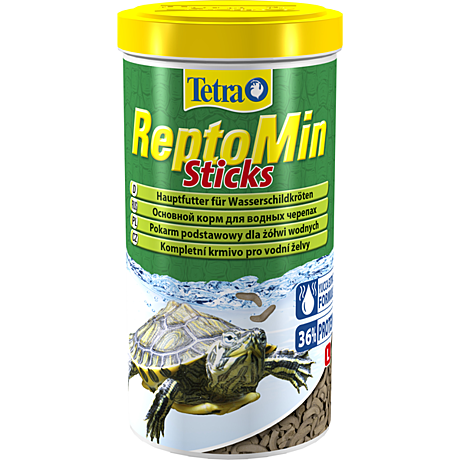 Tetra ReptoMin Основной корм для водных черепах, палочки 1л