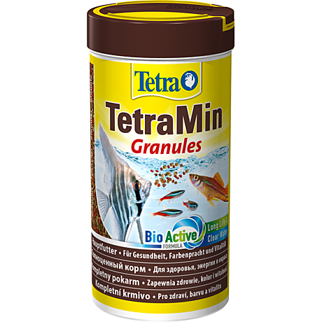 TetraMin Granules Основной корм для всех видов аквариумных рыб (гранулы) 250мл