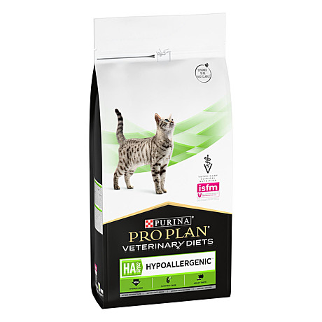 Purina Veterinary Diets HA Hypoallergenic Корм для кошек при пищевой аллергии 1,3кг