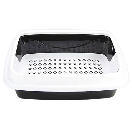 Dogman Туалет для кошек Триплекс, с сеткой и бортом малый