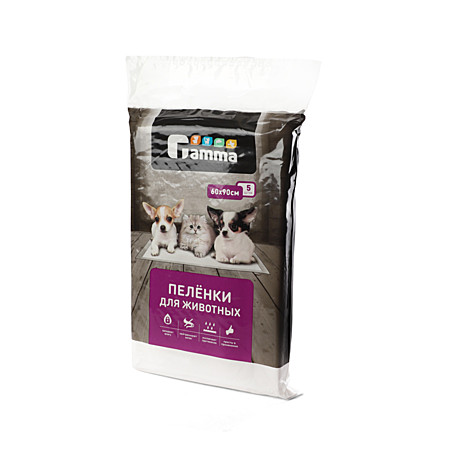 Gamma Пеленки для животных 600*900мм 5шт