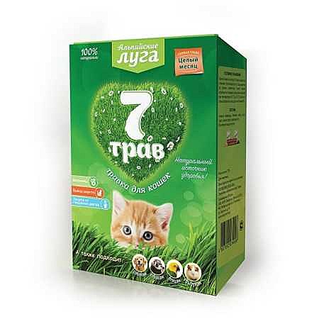 Альпийские луга 7 трав травка д/кошек (лоток)