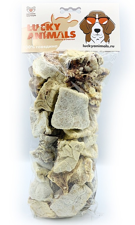 Lucky Animals Лакомство для собак Лёгкое говяжье М 70г