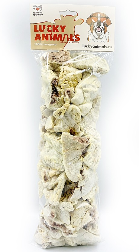 Lucky Animals Лакомство для собак Лёгкое говяжье L 140г