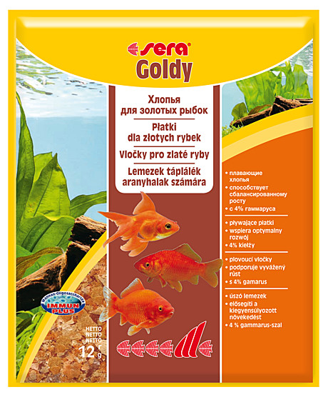 Sera Goldy Корм для золотых рыбок в виде хлопьев 12г