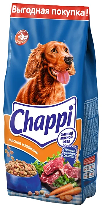 Chappi Корм для собак, Мясное изобилие 15кг