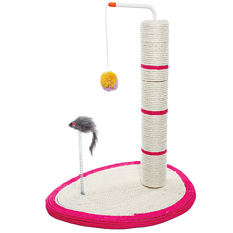 Triol Когтеточка из сизаля с мышкой на пружине и шариком 