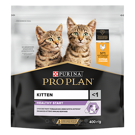 Pro Plan Kitten HEALTHY START Корм для котят, с курицей 400г