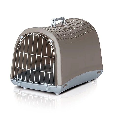 IMAC переноска для кошек и собак LINUS 50х32х34,5h см, бежево-серая