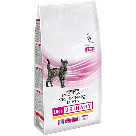 Purina Veterinary Diets UR Urinary Корм для кошек для лечения и профилактики МКБ, с курицей 1,5кг