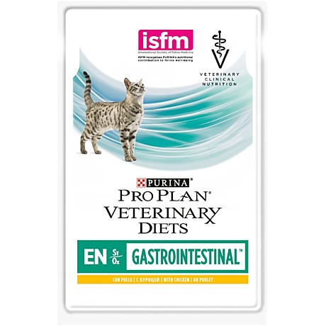 Purina Veterinary Diets EN Gastrointestinal Пауч для кошек при заболеваниях ЖКТ, с курицей 85г