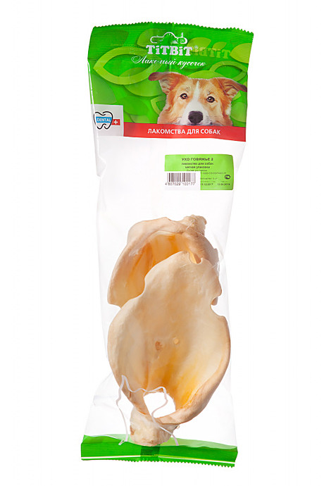 ТитБит Лакомство для собак Ухо говяжье 2