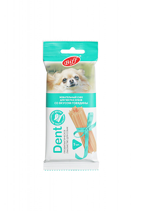 ТитБит Лакомство для мелких собак Жевательный снек DENT со вкусом говядины 35г