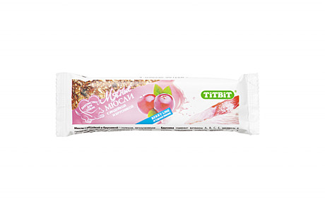 ТитБит Лакомство для собак Мюсли Berry с индейкой и брусникой 40г