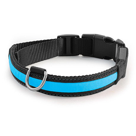 Triol Ошейник светодиодный NIGHT CITY синий XL, 25*510-610мм