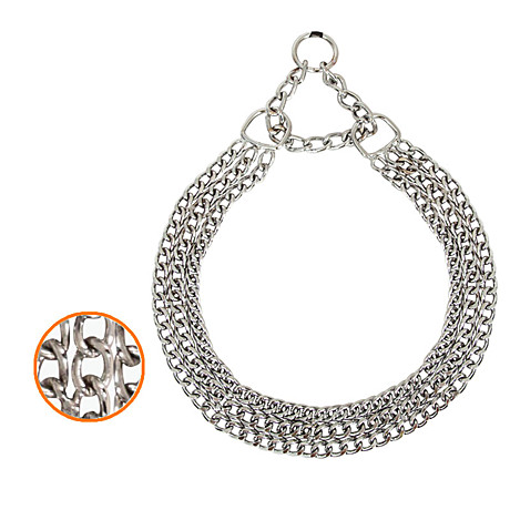 Triol ошейник-цепь трехрядный 2*400мм