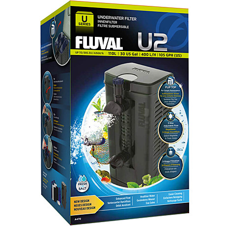 Fluval U2 фильтр внутренний 400л/ч для аквариума до 110л