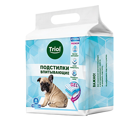 Triol HYGIENE Подстилки впитывающие 400*500мм 6шт